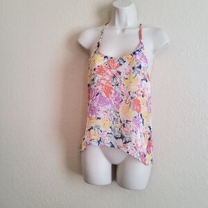 LF Millau Floral Print Cami Tank Top Size S New